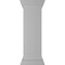 Ekena Millwork 12"W x 40"H Plain Newel Post with Panel, Peaked Capital & Base Trim (Installation kit included) NWL12X40PLP0B0 - alternate 1